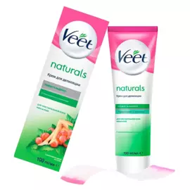 Крем для депиляции с маслом виноградной косточки серии «Naturals», 100 мл, VEET