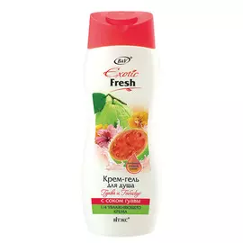 Крем-гель для душа Гуава и Гибискус, Exotic Fresh, 500 мл, Витэкс