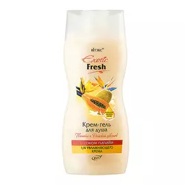 Крем-гель для душа Папайя и Райский цветок, Exotic Fresh, 515 мл, Витэкс