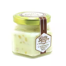 Крем-мёд с кедровыми орехами, 120 мл, BelloHoney