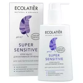 Крем-мыло для интимной гигиены Super Sensitive для чувствительной кожи, 250 мл, Ecolatier