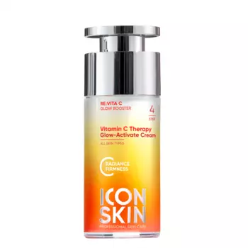 Крем-сияние с витамином С для всех типов кожи Vitamin C Therapy Glow-Activate Cream, 30 мл, Icon Skin