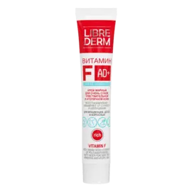 Крем жирный Витамин F для очень сухой и атопичной кожи "Dermatology", 50 мл, Librederm