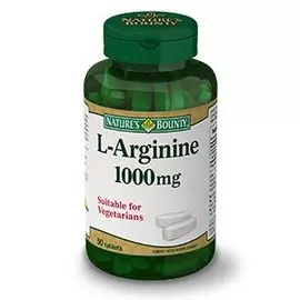 L-аргинин 1000 мг, 50 таблеток, Nature's Bounty