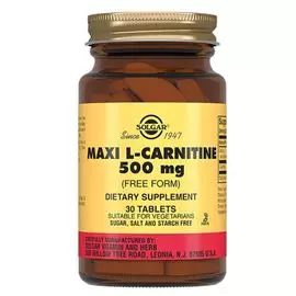 L-карнитин, 30 таблеток, Solgar