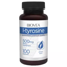 L-Tyrosine, 500 mg, 100 капсул, Biovea