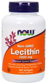 Лецитин тройная сила, 1200 мг, 100 капсул, NOW