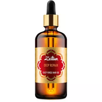 Легкосмываемое масло для волос "Глубокое восстановление" с арганой и жожоба, 100мл, ZEITUN