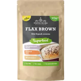 Лен бурый, семена, 400 г, Продукты XXII века