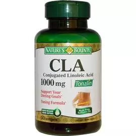 Линолевая кислота (CLA) 1000 мг, 50 капсул, Nature's Bounty