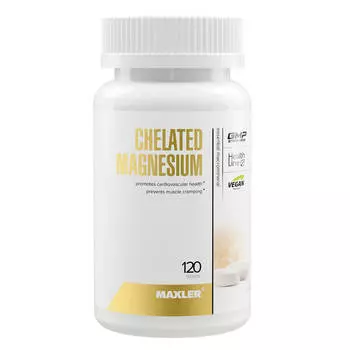 Магний Хелатный бисглицинат, 120 таблеток, MAXLER