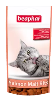 Malt-Bits подушечки для кошек с мальт-пастой со вкусом лосося, 75 шт, BEAPHAR