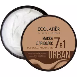 Маска для волос SOS Восстановление 7 в 1 какао & жожоба , 380 мл, Ecolatier