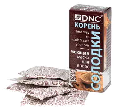 Маска моющая для волос Корень Солодки, 25 г*4, DNC