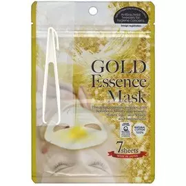 Тканевый маски с «золотым» составом, 7 шт, JAPAN GALS