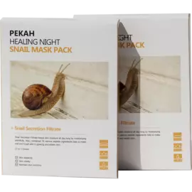 Маска тканевая Вечерняя восстанавливающая с муцином улитки, 5 шт, Pekah