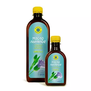 Масло льняное с селеном, хромом, кремнием, 500 мл, Компас Здоровья