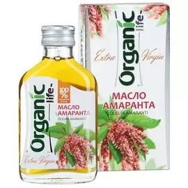 Масло пищевое нерафинированное амарантовое, 100 мл, Organic Life