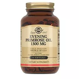 Масло примулы вечерней, 1300 мг, 30 капсул, Solgar