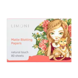 Матирующие салфетки для лица, 80 шт, розовые, Limoni