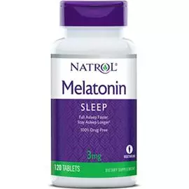 Мелатонин 3 мг для сна, 120 таблеток, Natrol