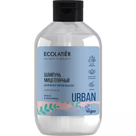 Мицеллярный шампунь для всех типов волос кокос & шелковица, 600 мл, Ecolatier
