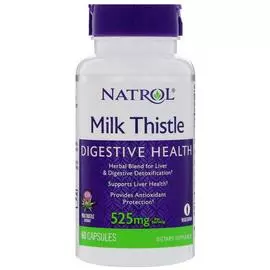 Молочный чертополох для печени, 525 мг, 60 капсул, Natrol