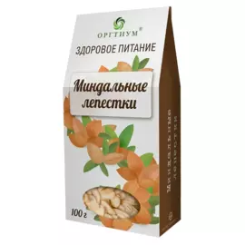 Миндальные лепестки натуральные, 100 г, Оргтиум