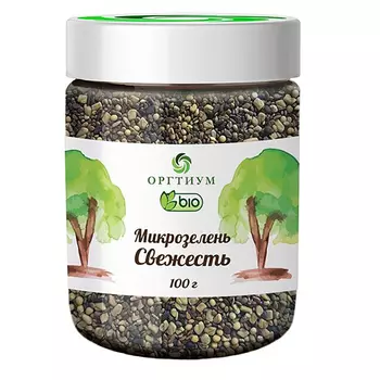 Микс Свежесть (Рукола, клевер, пажитник, редис, кресс-салат), 100 г, Оргтиум