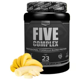 Многокомпонентный протеин FIVE COMPLEX, вкус «Банан», 900 гр, STEELPOWER