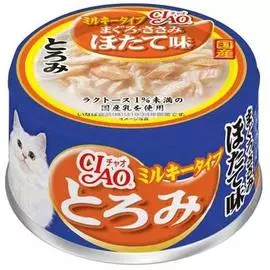 Мраморная вырезка желтоперого тунца с гребешком и парным филе куриц, 80 гр, Japan Premium Pet