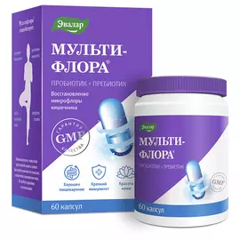Мультифлора, 60 капсул, Эвалар