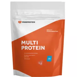 Мультикомпонентный протеин, клубника со сливками, 3 кг, PureProtein