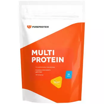 Мультикомпонентный протеин, вкус «Банан»,1000г, PureProtein