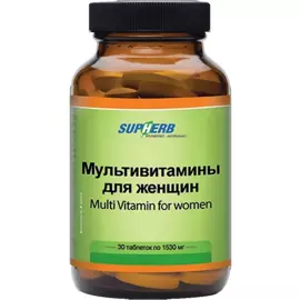 Мультивитамины для женщин, 30 таблеток, SupHerb