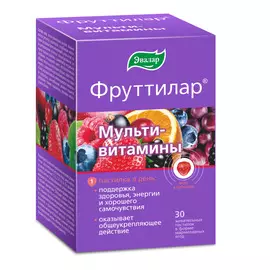 Мультивитамины ФРУТТИЛАР, 30 жевательных пастилок, Эвалар
