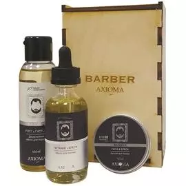 Набор для бороды и усов "Расти Борода" в деревянном коробе, AXIOMA