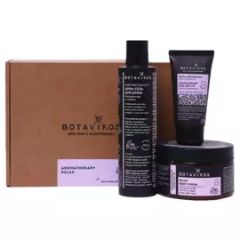 Набор подарочный Aromatherapy Relax в крафтовой коробке, 3 предмета, Botavikos