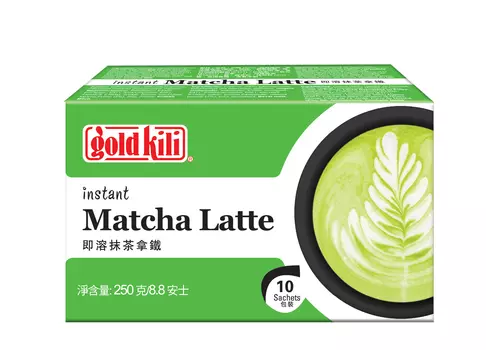Напиток латте "Матча" быстрорастворимый, коробка 250 г, Gold Kili.