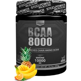 Напиток с аминокислотами BCAA 8000, вкус «Тропик микс», 300 г, STEELPOWER