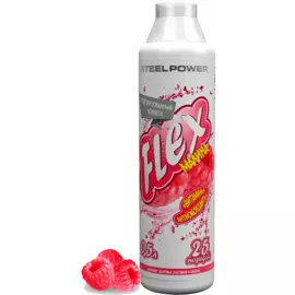 Напиток с гидролизованным коллагеном PowerFLEX, вкус «Малина», 500 мл (25 порций), STEELPOWER