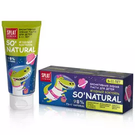 Натуральная детская зубная паста Ягодный коктейль, 6-11 лет, 73 г, Splat