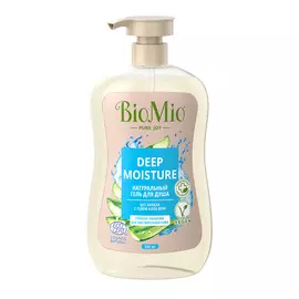 Натуральный гель для душа Алоэ вера, Без запаха, 650 мл, BioMio