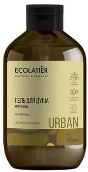 Натуральный гель для душа Питание жожоба-папайя, 600 мл , Ecolatier