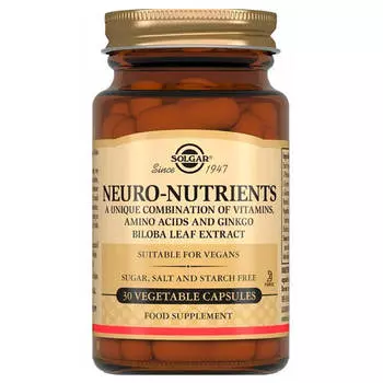 Неронутриентс, 30 капсул, Solgar