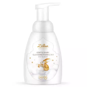 Нежная детская пенка 2 в 1: для очищения волос и тела, 250мл, ZEITUN