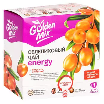 Облепиховый чай Energy, 21 стик, Golden mix