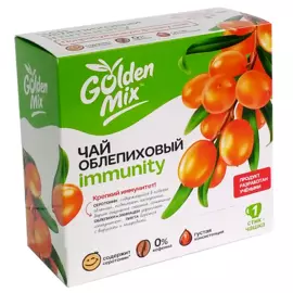 Облепиховый чай Immunity, 21 стик, Golden mix