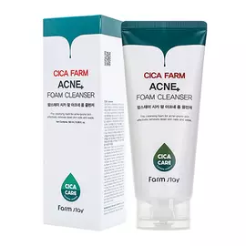 Очищающая пенка для умывания с центеллой азиатской для проблемной кожи, 180 мл, FarmStay