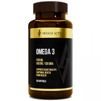 Омега-3, 120 капсул, AWOCHACTIVE